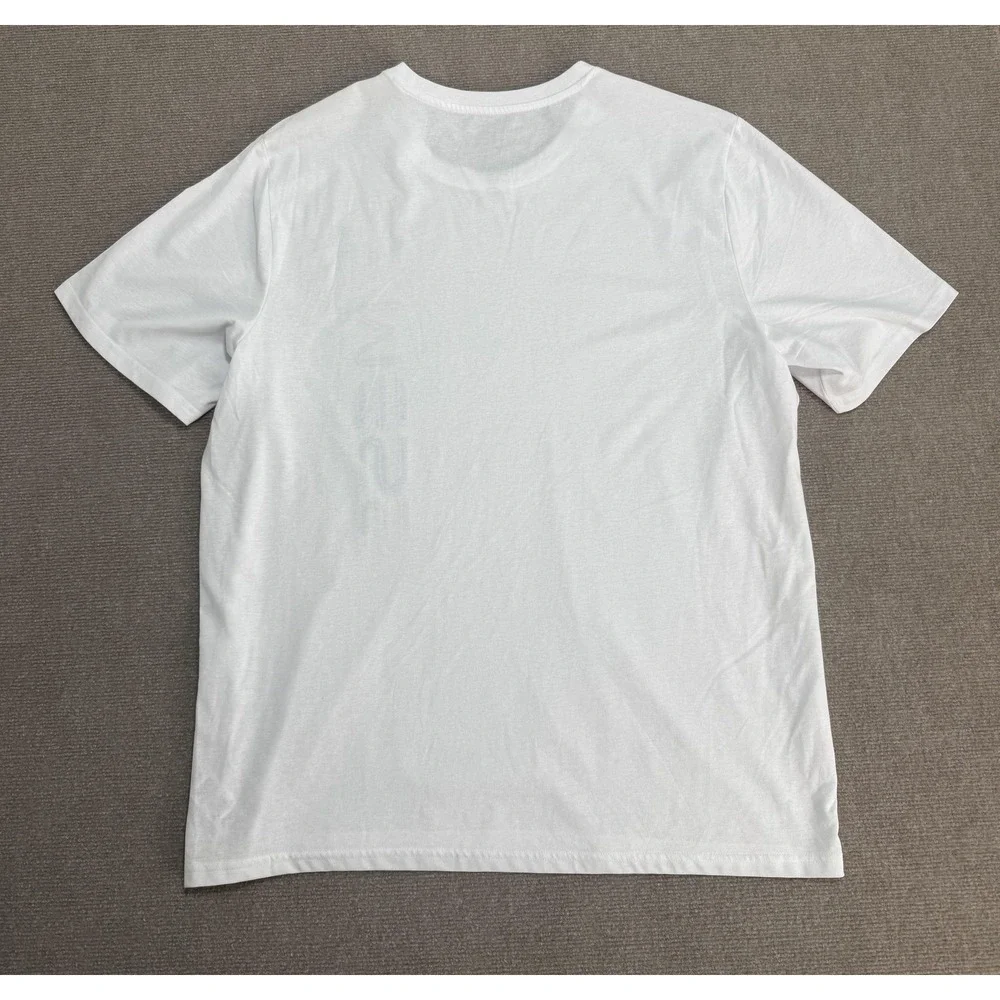 MESSI Shirt Mens 3XL White Short Sleeve Vertical Gradient Logo‎ Soccer T-Shirt